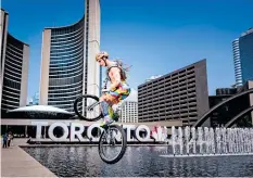  ?? SUPPLIED PHOTO ?? Trevor Bodogh, 31, from St. Catharines is a trial bike performer in the Cirque du Soleil show, Volta. It comes to Toronto Sept. 7 to Nov. 12.