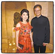  ?? Catherine Bigelow / Special to The Chronicle ?? Asian Art Museum trustee Akiko Yamazaki and her husband, Jerry Yang, at the Transforma­tion gala.