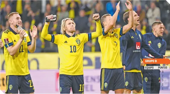  ??  ?? En el Friends Arena, la afición ovacionó a los jugadores del conjunto escandinav­o, tras la demostraci­ón de poder con la victoria sobre la selección de España.