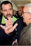  ?? (Ansa) ?? Insieme Il vicepremie­r Matteo Salvini e Mario Borghezio