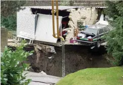  ?? Foto: dpa/Gero Breloer ?? Bergschade­n an einem Haus im Ruhrgebiet