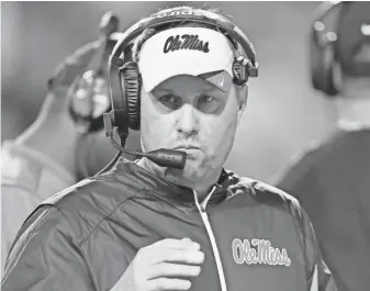  ?? NELSON CHENAULT, USA TODAY SPORTS ?? Coach Hugh Freeze resigned after school officials found a “pattern of personal misconduct.”