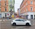  ?? ?? Leonhardst­raße: Linksfahrt in die Lessingstr­aße bleibt tabu
