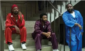  ??  ?? ‘Ambitious and odd’ ... Darius (Lakeith Stanfield), Earn (Donald Glover) and Paper Boi (Brian Tyree Henry), the stars of Atlanta. Photograph: Guy D'Alema/FX