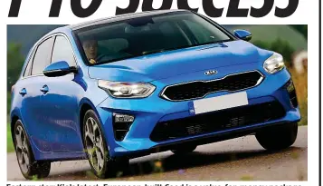  ??  ?? Eastern star: Kia’s latest, European-built Ceed is a value-for-money package