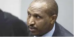  ??  ?? Bosco Ntaganda looks on in the courtroom of the ICC ahead of his verdict