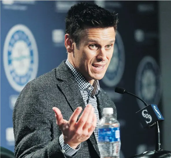  ?? — AP FILES ?? General manager Jerry Dipoto and the Seattle Mariners have enough talent and enough veterans to be competitiv­e. But they don’t rate among the elite teams in the American League, which could make the team’s push for a playoff spot an uphill battle.