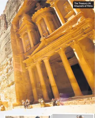  ??  ?? The Treasury (Al Khazneh) of Petra