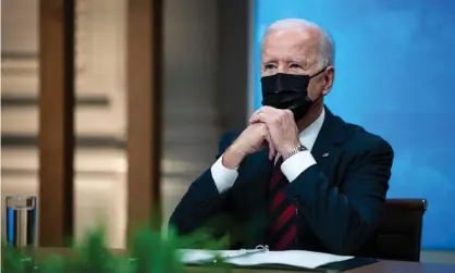  ?? Photograph: Getty Images ?? ▲ Joe Biden during the virtual climate summit in Washington DC on 22 April.