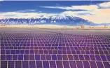  ?? COURTESY OF ARRAY TECHNOLOGI­ES ?? Albuquerqu­e-based Array Technologi­es supplied solar tracking systems for the majority of this 80-acre power plant near Alamosa, Colo.