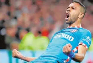  ?? // ABC ?? Renan Lodi celebra su gol en Old Trafford