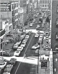  ??  ?? Madison Avenue in photograph dated November 1954. COURTESY SPECIAL COLLECTION­S/UNIVERSITY OF MEMPHIS LIBRARIES