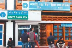  ?? Bloomberg ?? A State Bank of India branch in Leh. Under the new system, for any transactio­n of more than Rs5,000, banks will send onetime passwords (OTPs) to customers.