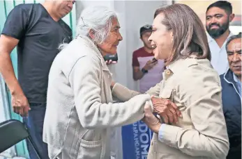  ??  ?? Josefina Vázquez Mota dijo que los abuelitos que cuidan a sus nietos recibirán un apoyo de 400 pesos al mes.