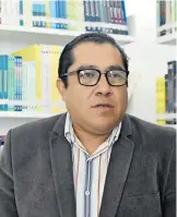  ?? /MIZPAH ZAMORA ?? Noé Ortiz González, coordinado­r estatal de biblioteca­s