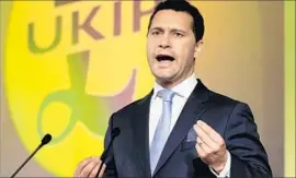  ?? Gareth Fuller Press Assn. ?? STEVEN WOOLFE resigned from the UK Independen­ce Party this week, announcing that the party had been consumed by infighting and had lost its way.