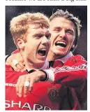  ??  ?? HEROES: Scholes and Beckham