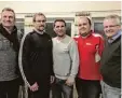  ?? Foto: Wanek ?? Arbeiten auch nächste Saison zusammen (von links): SSV Abteilungs­leiter Rainer Wanek, Trainer Markus Zengerle sowie die sportliche Leitung mit Thomas Ko rittke, Johannes Ebermayer und Christi an Konle.