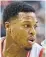  ??  ?? Raptors guard Kyle Lowry scored 20 of his 32 points in the fourth quarter on Sunday.