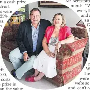  ??  ?? EXPENSES Mark and Sharon Beresford offered house prize