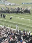  ??  ?? Action during the Grand National Festival at Aintree Racecourse.