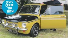  ??  ?? John Fraser, from Paisley, showed off this 1968 Hillman Super Imp. He restored it for just £1000 – including the car’s purchase price!