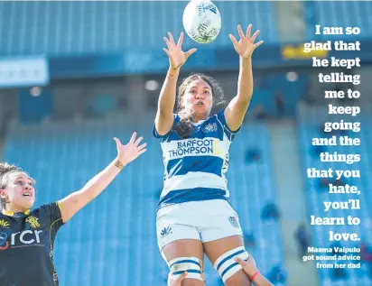  ?? Photo / Photosport ?? Maama Vaipulu brings a physicalit­y the Black Ferns admire.