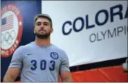  ??  ?? In this photo provided by the U.S. Olympic Committee, Josh Williamson, a “Scouting Camp: The Next Olympic Hopeful” winner for bobsled, poses for a photodurin­g training at the U.S. Olympic Training Center in Colorado Springs, Colo.