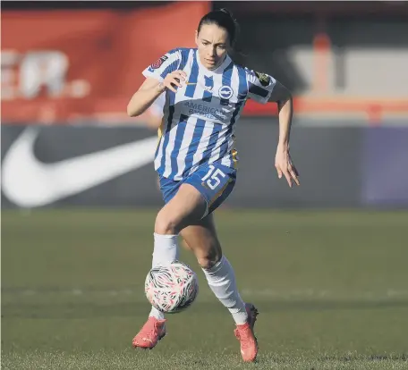  ?? ?? Kayleigh scored twice for Brighton in their 4-1 win over Reading