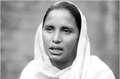  ??  ?? Bushra Bibi, 30, who sold one of her kidneys, cries as she speaks during an interview with AFP at her home in Bhalwal.