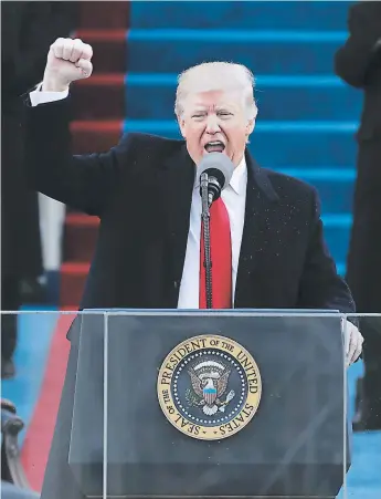  ?? FOTO: EL HERALDO ?? El presidente de Estados Unidos, Donald Trump, recalcó la necesidad de cerrar sus fronteras a la migración. Un nuevo decreto lo remarca, sin embargo, las leyes federales podrían frenarlo. Agencia AFP / Redacción