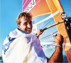  ?? (RS:X Youth Worlds website) ?? ISRAELI WINDSURFER Yoav Omer continued his dominance of youth windsurfin­g by clinching first place yesterday at the RS:X competitio­n at the Youth Sailing World Championsh­ip in Auckland, New Zealand.