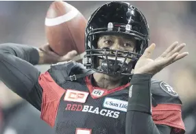  ?? RYAN REMIORZ/THE CANADIAN PRESS/FILES ?? Henry Burris, a Grey Cup champion in 1998, 2008 and 2016, will announce his retirement Tuesday.