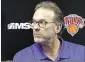  ?? SETH WENIG/ASSOCIATED PRESS ?? Kur t Rambis was promoted to interim head coach af ter the New York Knicks fired Derek Fisher on Monday.