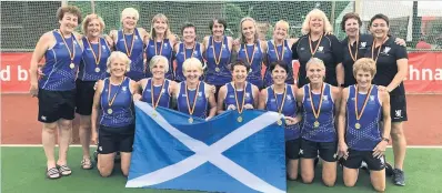  ??  ?? Silver service Perth’s Alison Ramsay, front row, second from right, with the Scotland squad