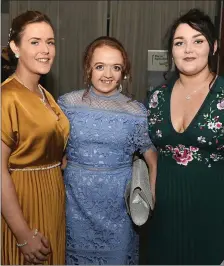  ??  ?? Aghinagh Macra members Sheila Lynch, Eilís Kelleher and Emily O’Donovan.