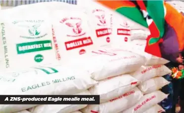  ?? ?? A ZNS-produced Eagle mealie meal.