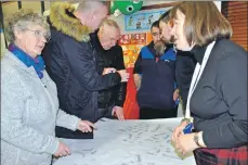  ??  ?? Having a say at the latest pre-applicatio­n consultati­on for the Dunbeg corridor developmen­t.