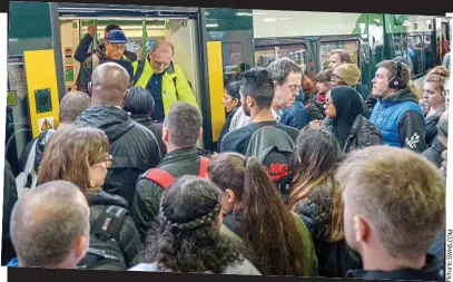  ??  ?? Late again: Commuters face disruption on Southern Rail