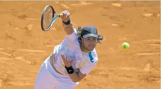  ?? Getty ImaGes la nacion ?? Trungellet­ti, 197º en el ranking, causó sorpresa en Barcelona; “Esto no se terminó”, dijo a