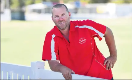  ?? Picture: PAUL CARRACHER ?? PROGRESS: Incoming Taylors Lake Football and Netball Club president Travis Mackley is pushing to ‘rebuild, nurture young talent and recruit well’ for the 2022 season.