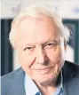  ??  ?? TV presenter and naturalist Sir David Attenborou­gh has issued a stark warning about climate change