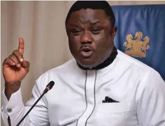  ??  ?? Governor Ayade...should come to the rescue of those whose only means of livelihood were destroyed by the constructi­on of the 275km Super Highway