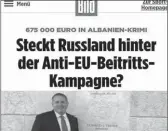  ??  ?? Faksimile e shkrimit të publikuar në “Bild”