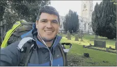  ??  ?? Above, Cpt Adam Hugill who raised £2,363 by walking 220 miles to Beverley. Main image, Richard, whose life was changed by the charity’s interventi­on.