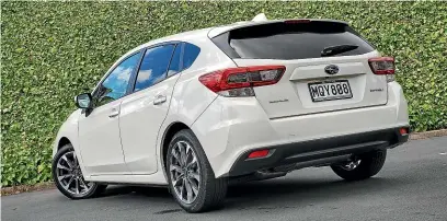  ??  ?? The Impreza remains a convention­ally handsome small hatch, albeit a bit unadventur­ous.