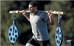  ?? GETTY IMAGES ?? A physical presence, Luke Jacobson learned to tackle hard against older brothers in the backyard.