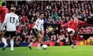  ?? United/Getty Images ?? Wout Weghorst takes aim without success. Photograph: Ash Donelon/Manchester