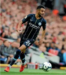  ?? AP ?? Manchester City’s Riyad Mahrez missed from the penalty spot late in the match against Liverpool at Anfield yesterday.