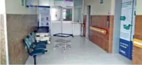  ??  ?? ÁREAS. El tercer piso del Hospital del Seguro está destinado al área de Clínica de casos de Covid.